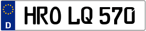 Trailer License Plate